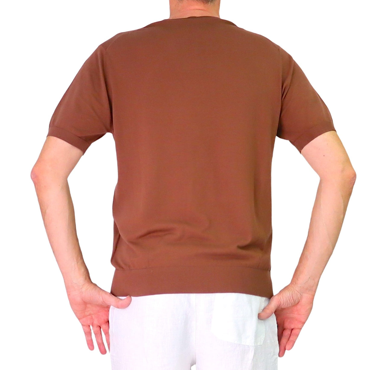 COLMAR t-shirt uomo maglia girocollo cotone ultra sottile 4407T 4ZG KINKY 768 MARRONE estate 2026