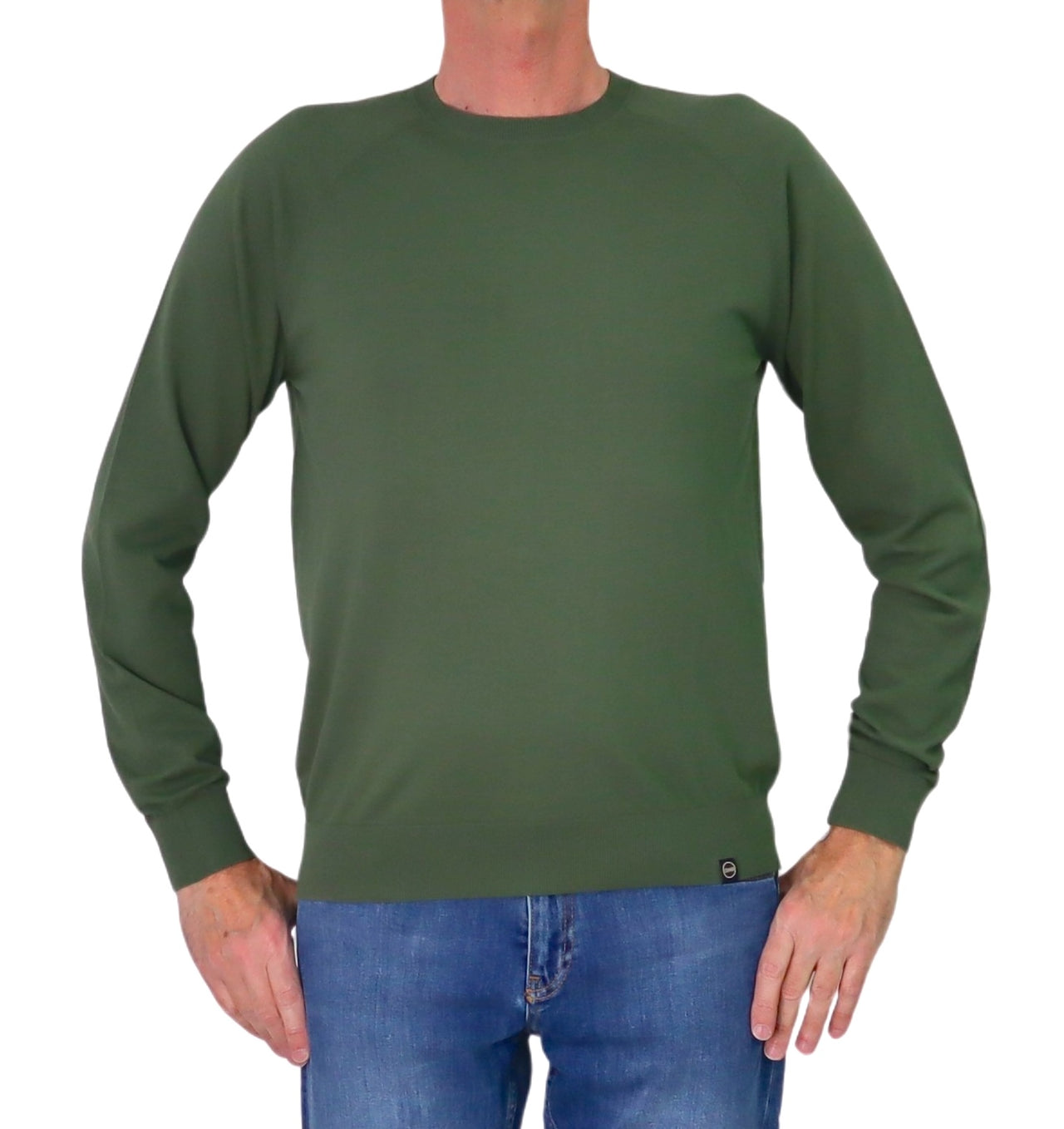 COLMAR maglione uomo girocollo cotone ultra sottile 4429T 4ZG KINKY 769 VERDE estate 2026