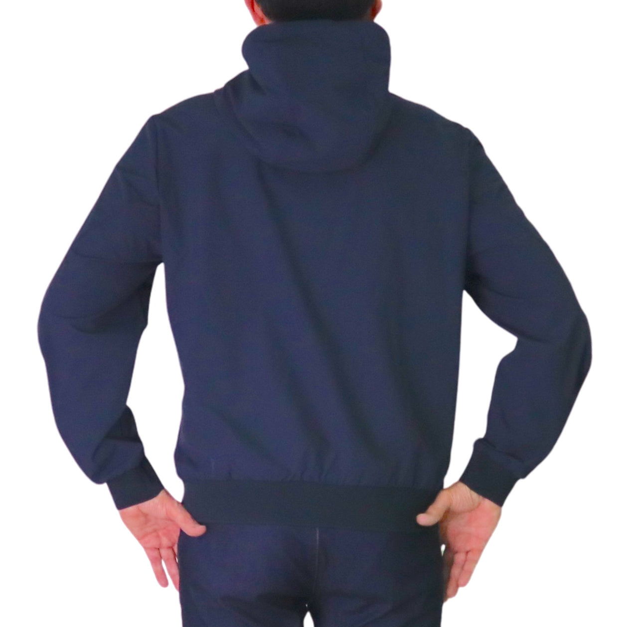 PEUTEREY giubbino uomo cappuccio bomber nylon stretch UYAPO PEU574601192031 215 BLU estate 2026