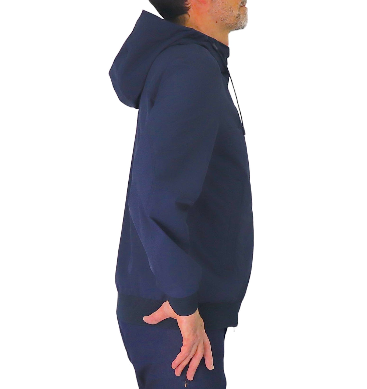 PEUTEREY giubbino uomo cappuccio bomber nylon stretch UYAPO PEU574601192031 215 BLU estate 2026