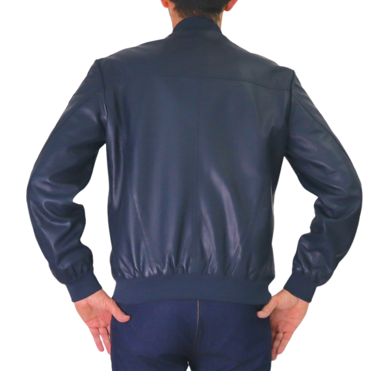 PEUTEREY giubbino uomo bomber pelle SANDS LEATHER PE 07 PEU541199011856 215 BLU estate 2026