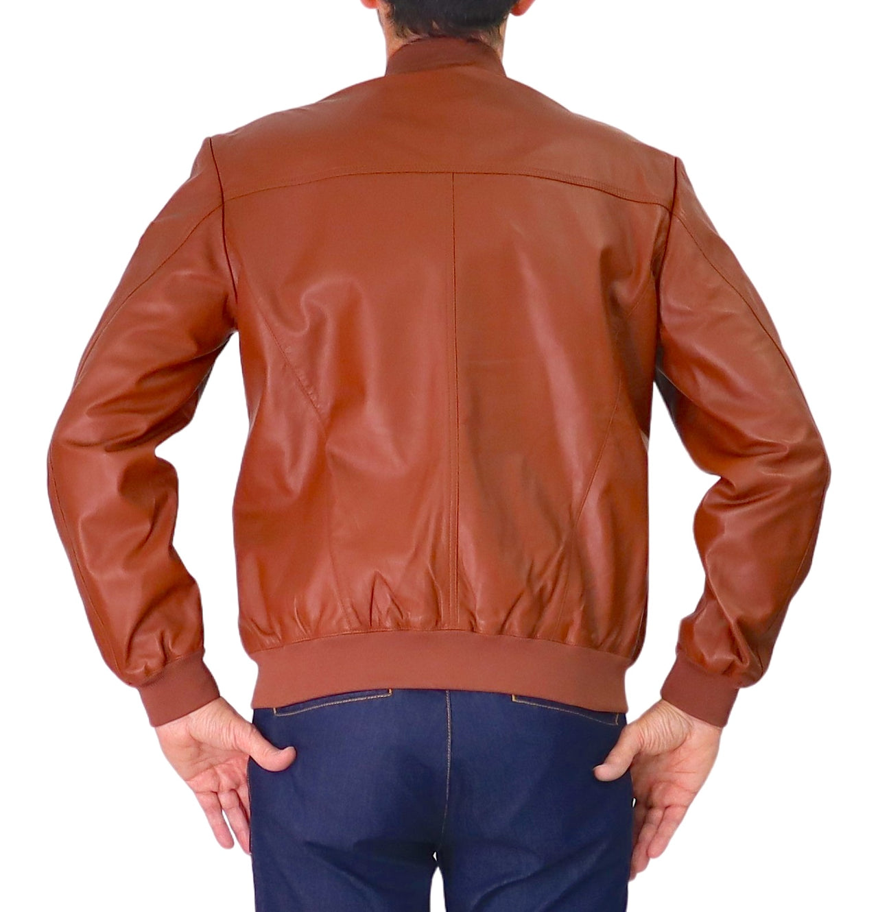 PEUTEREY giubbino uomo bomber pelle coreana SANDS LEATHER PE 07 PEU541199011856 477 COGNAC estate 2026