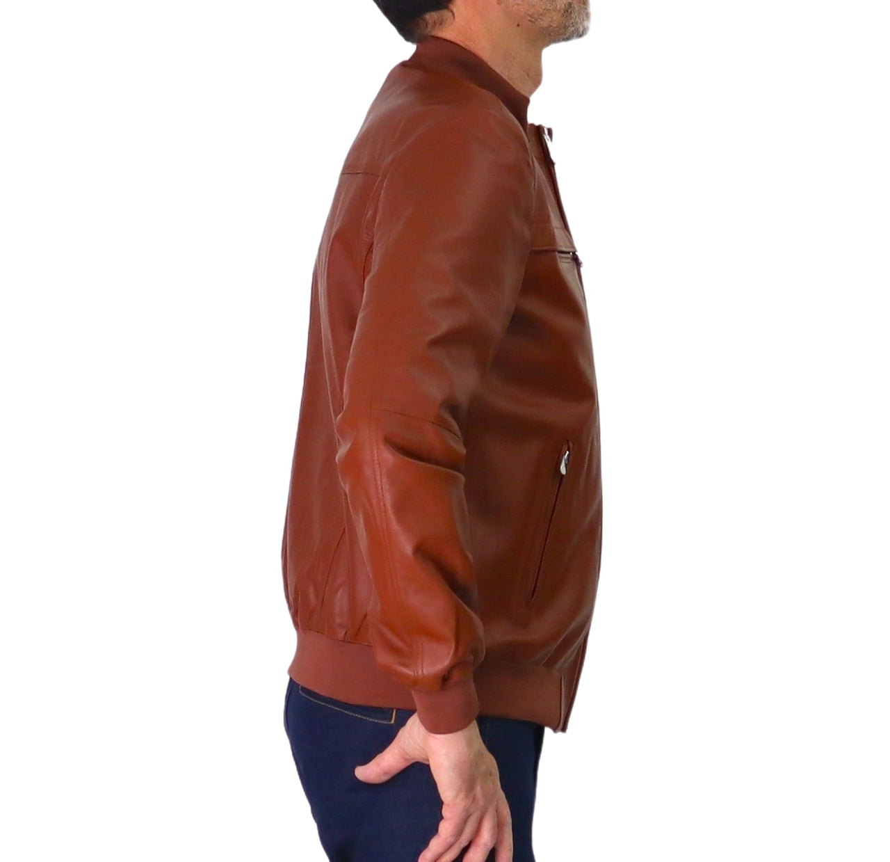 PEUTEREY giubbino uomo bomber pelle coreana SANDS LEATHER PE 07 PEU541199011856 477 COGNAC estate 2026