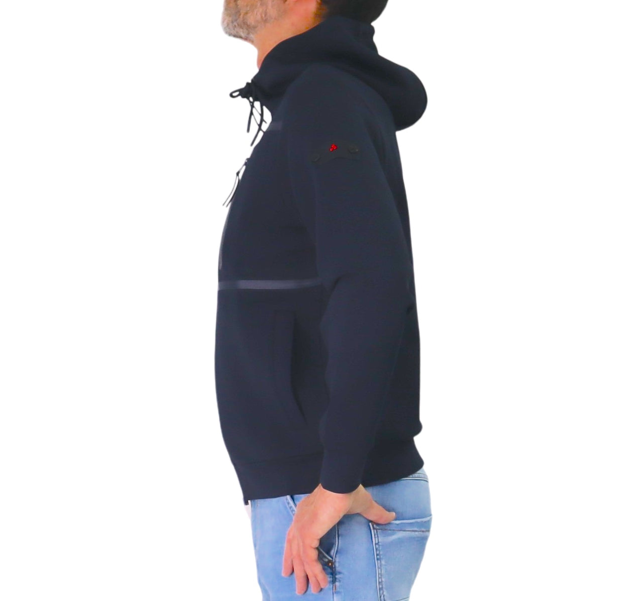 PEUTEREY felpa uomo cappuccio full-zip PARKER 03 PEU579799012177 215 BLU estate 2026