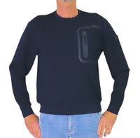 Thumbnail for PEUTEREY felpa uomo girocollo cotone GORIE 03 PEU579999012177 215 BLU estate 2026