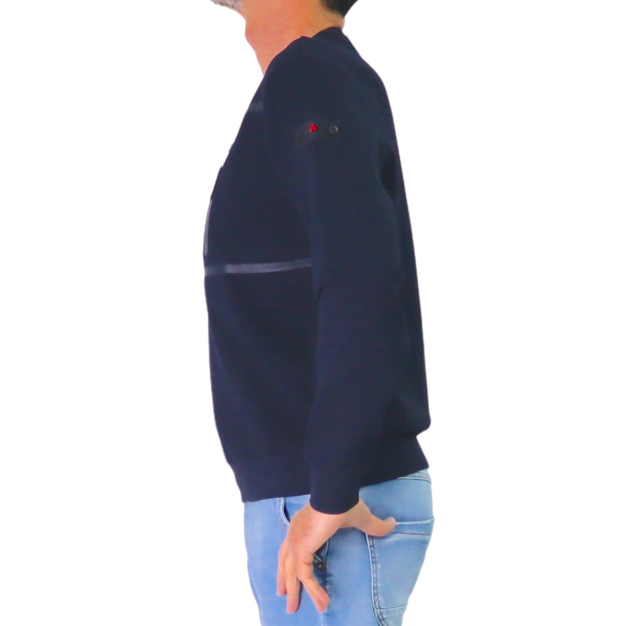 PEUTEREY felpa uomo girocollo cotone GORIE 03 PEU579999012177 215 BLU estate 2026
