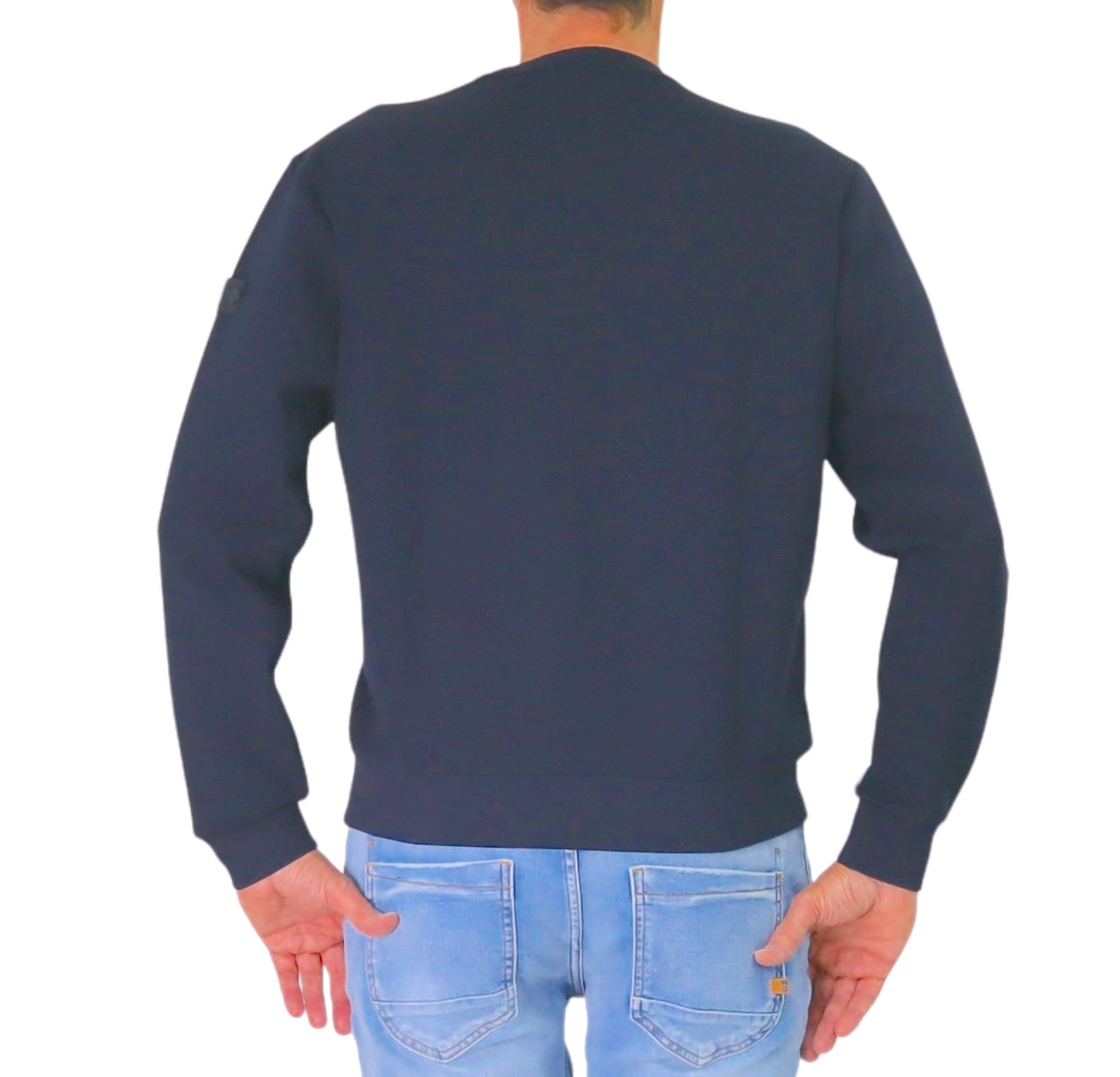 PEUTEREY felpa uomo girocollo cotone GORIE 03 PEU579999012177 215 BLU estate 2026