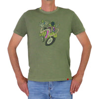 Thumbnail for SHOCKLY t-shirt uomo girocollo cotone TS HAND SCOOTER 4T3422 VERDE estate 2026
