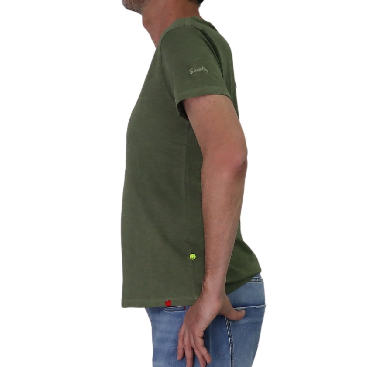 SHOCKLY t-shirt uomo girocollo cotone TS HAND SCOOTER 4T3422 VERDE estate 2026