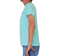 Thumbnail for SHOCKLY t-shirt uomo girocollo stampa ape cotone TS HAND APE 4T3012 VERDE ACQUA estate 2026