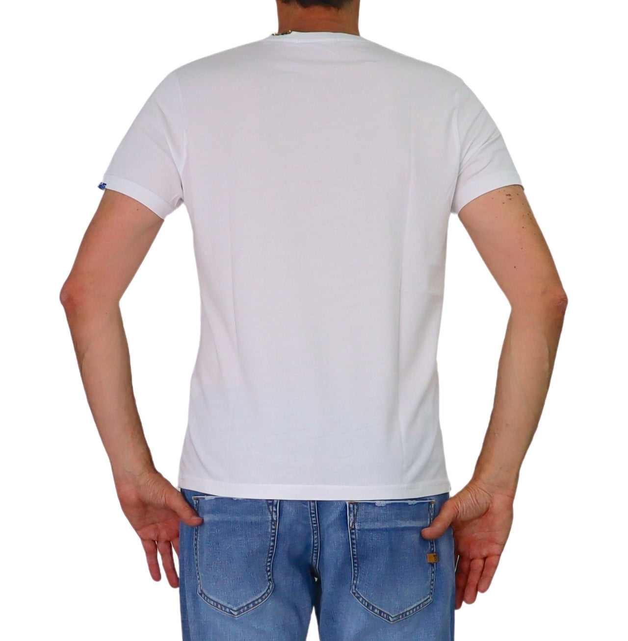 SHOCKLY t-shirt uomo girocollo stampa ape cotone TS HAND APE 4T3001 BIANCO estate 2026