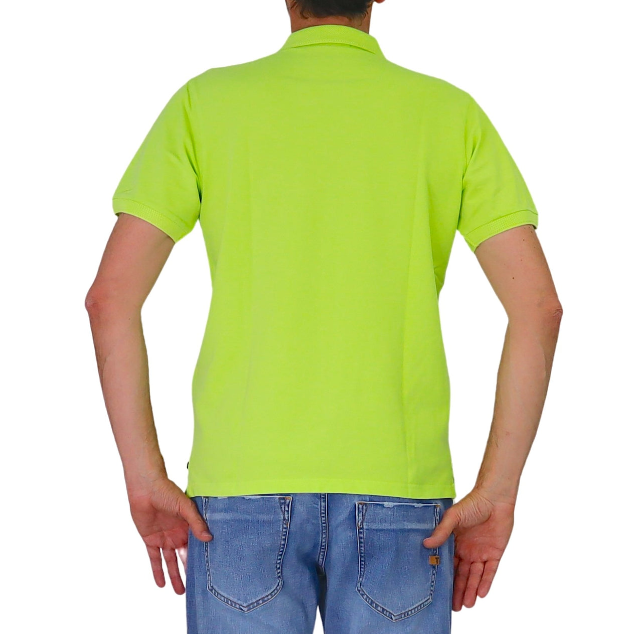 SHOCKLY polo uomo manica corta cotone stretch POLO TALLIN 4X8021 VERDE LIME estate 2026