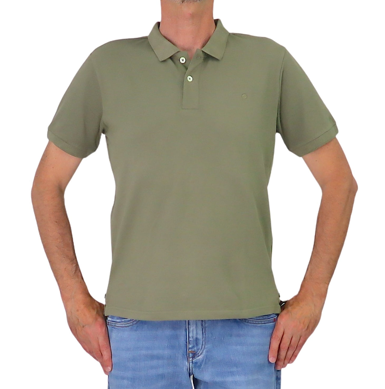 SHOCKLY polo uomo manica corta cotone stretch POLO TALLIN 4X8022 VERDE estate 2026