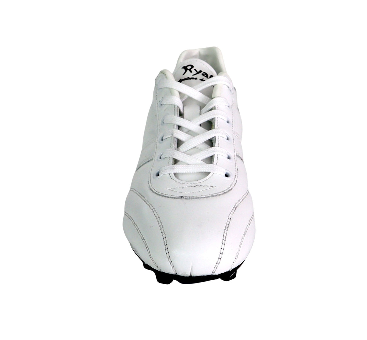 RYAL scarpe calcio artigianale pelle tacchetti fissi 75 ANNI FG TECH BIANCO