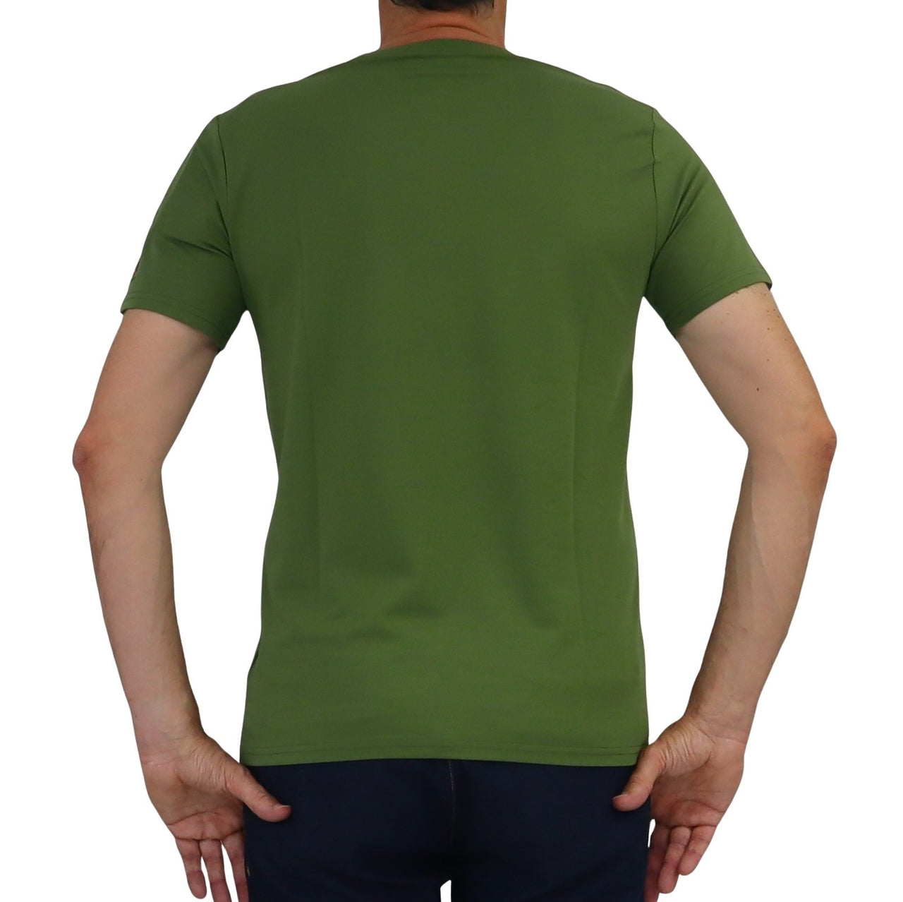 PEUTEREY  t-shirt uomo girocollo cotone seta ZOLE 02 PEU547099012182 471 VERDE estate 2026