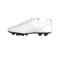 Thumbnail for RYAL scarpe calcio artigianale pelle tacchetti fissi 75 ANNI FG TECH BIANCO