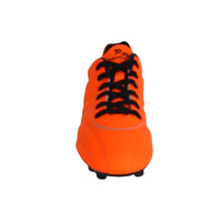 Thumbnail for RYAL scarpe calcio artigianale tacchetti fissi 75 ANNI FG TECH ARANCIO FLUO