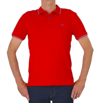 Thumbnail for HARMONT&BLAINE polo uomo cotone stretch LNQ032 020862 501 ROSSO estate 2026