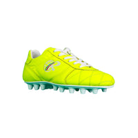 Thumbnail for RYAL scarpe calcio bimbo pelle canguro SU MISURA JUNIOR FG GIALLO FLUO luglio 2023