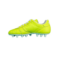Thumbnail for RYAL scarpe calcio bimbo pelle canguro SU MISURA JUNIOR FG GIALLO FLUO luglio 2023