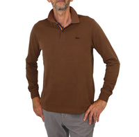 Thumbnail for HARMONT&BLAINE polo uomo manica lunga LRK358 021109 725 MARRONE inverno 2023