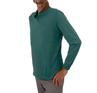 Thumbnail for HARMONT&BLAINE polo uomo manica lunga LRK358 021109 642 VERDE inverno 2023