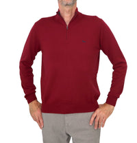 Thumbnail for HARMONT&BLAINE maglione uomo mezza zip HRK014 030788 532 BORDEAUX inverno 2023