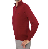 Thumbnail for HARMONT&BLAINE maglione uomo mezza zip HRK014 030788 532 BORDEAUX inverno 2023