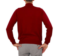 Thumbnail for HARMONT&BLAINE maglione uomo mezza zip HRK014 030788 532 BORDEAUX inverno 2023