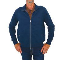 Thumbnail for HARMONT&BLAINE felpa uomo full zip cotone FRK074 021262 801 BLU inverno 2023