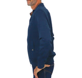 HARMONT&BLAINE felpa uomo full zip cotone FRK074 021262 801 BLU inverno 2023