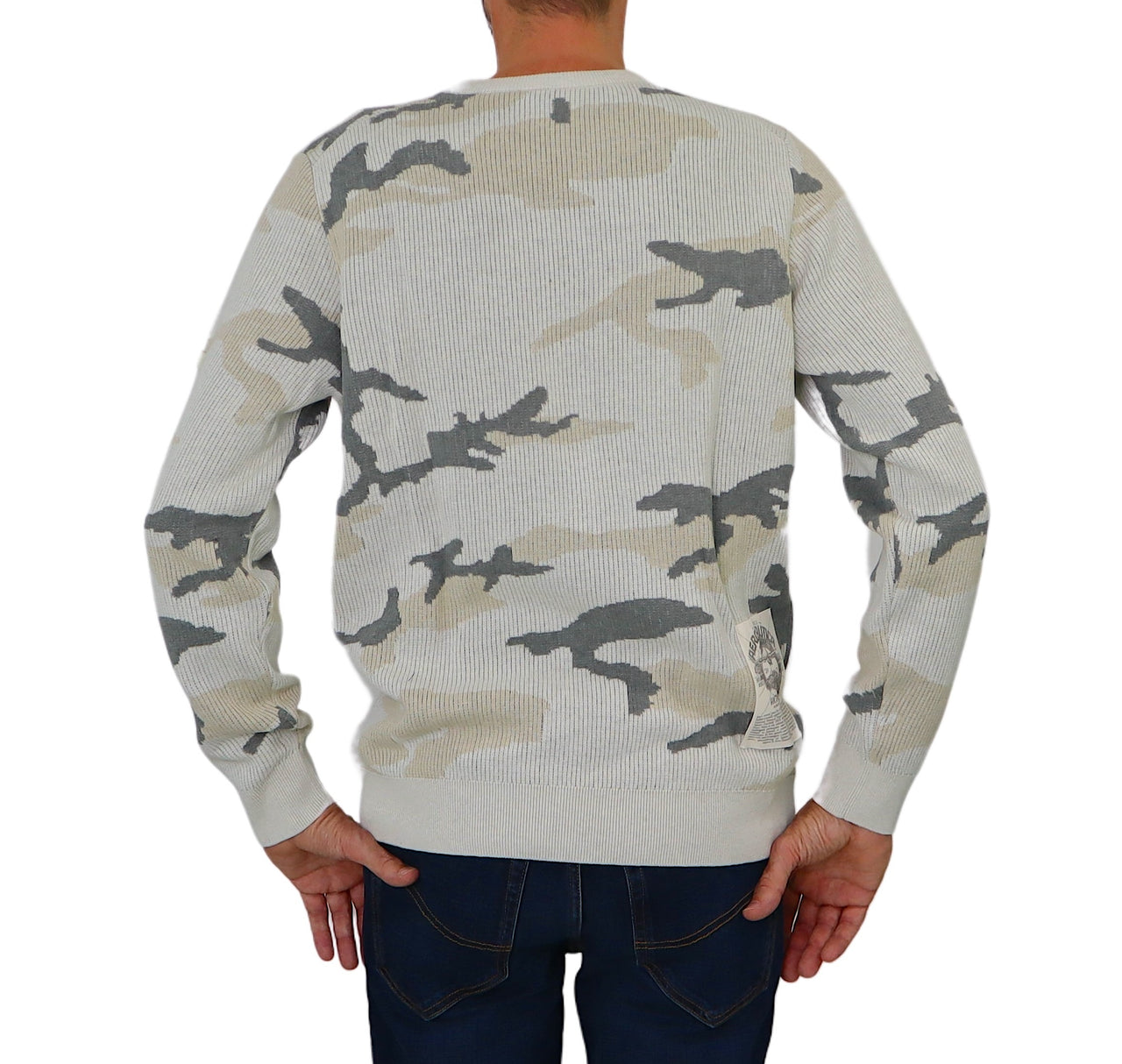 AERONAUTICA MILITARE maglione uomo cotone 232MA1475L513 94409 BEIGE inverno 2023