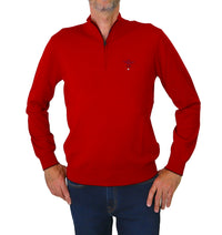Thumbnail for AERONAUTICA MILITARE maglione uomo zip 232MA1389L415 19308 ROSSO inverno 2023