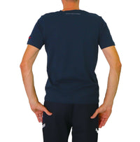 Thumbnail for AERONAUTICA MILITARE t-shirt uomo cotone 232TS2155J538 08358 BLU inverno 2023