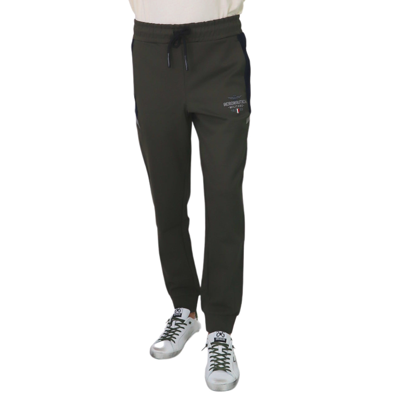 AERONAUTICA MILITARE pantaloni uomo felpa 232PF899F528 39295 VERDE inverno 2023