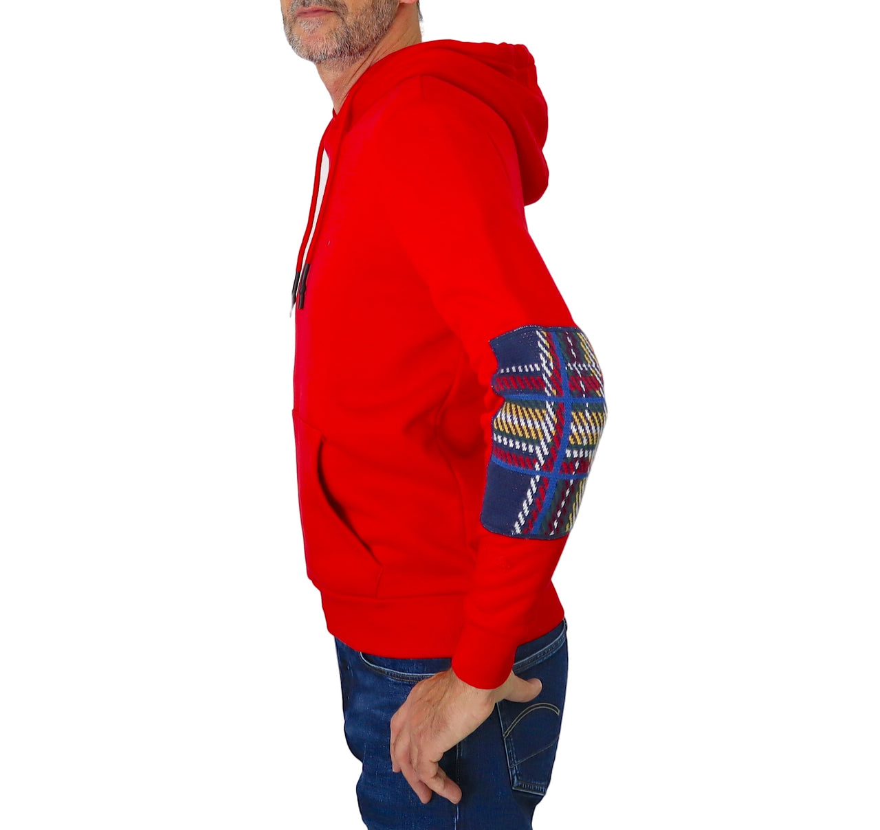 SHOCKLY felpa uomo cotone cappuccio F OSLO HOOD 7F1609 ROSSO inverno 2023