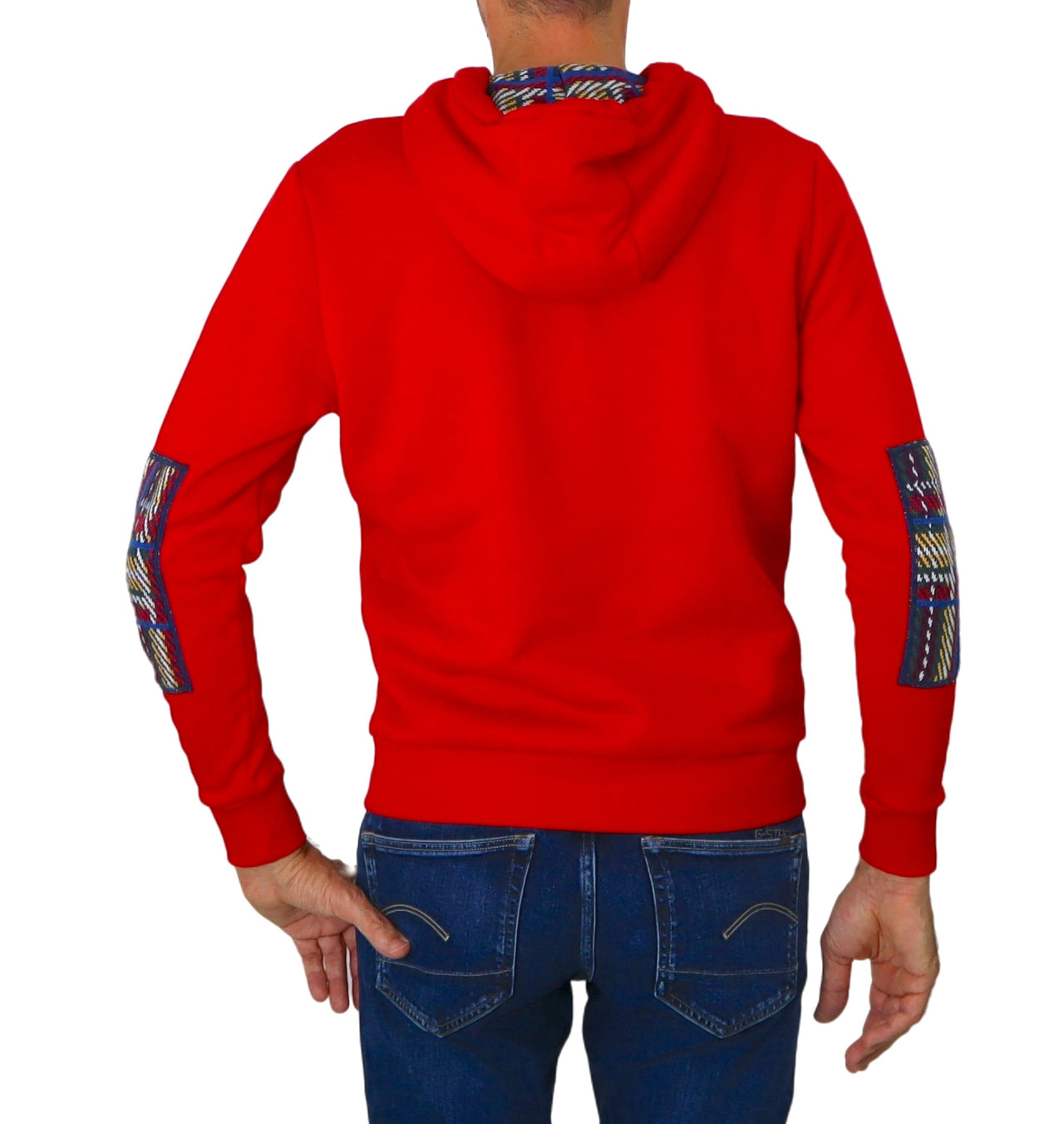SHOCKLY felpa uomo cotone cappuccio F OSLO HOOD 7F1609 ROSSO inverno 2023