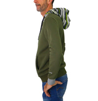 Thumbnail for SHOCKLY felpa uomo cotone cappuccio F MADRID HOOD 7F1807 VERDE inverno 2023