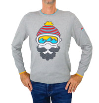 Thumbnail for SHOCKLY maglione uomo girocollo cotone MOUSTAKE ROUND 7M4305 GRIGIO inverno 2023