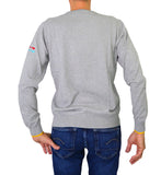SHOCKLY maglione uomo girocollo cotone MOUSTAKE ROUND 7M4305 GRIGIO inverno 2023