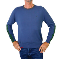 Thumbnail for SHOCKLY maglione uomo girocollo CERVINIA ROUND 7M5213 DENIM CELESTE inverno 2023