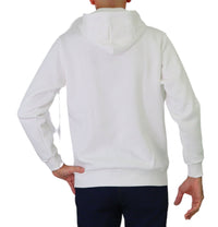 Thumbnail for EQUIPE 55 felpa uomo cotone cappuccio HOE 122 WANTED BIANCO inverno 2023