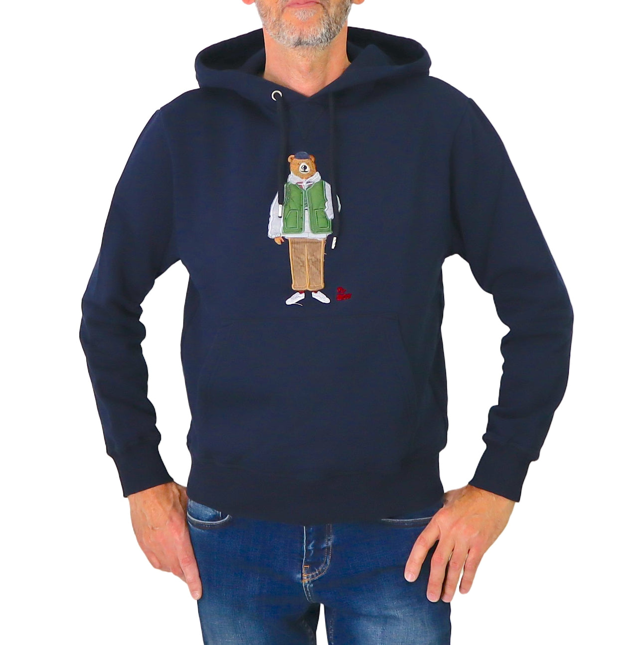INTHEBOX felpa uomo cappuccio FELPA HOODIE MR. BOX (NYLON) 4 BLU inverno 2023