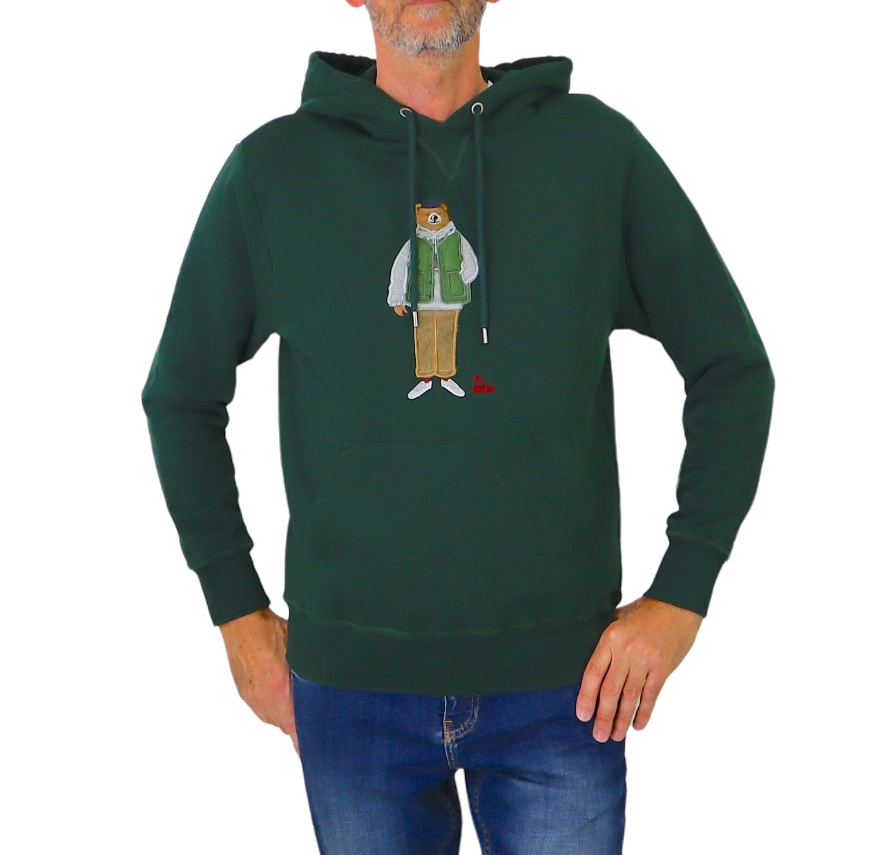 INTHEBOX felpa uomo cappuccio FELPA HOODIE MR. BOX (NYLON) 7 VERDE inverno 2023