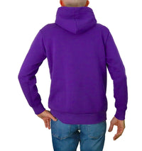 Thumbnail for EQUIPE 55 felpa uomo cotone cappuccio HOE 113 DASTARDLY VIOLA inverno 2023