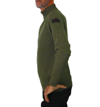 Thumbnail for PEUTEREY maglione uomo mezza zip BRAILLE 01 PEU492499012117 693M VERDE inverno 2023