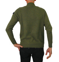 Thumbnail for PEUTEREY maglione uomo mezza zip BRAILLE 01 PEU492499012117 693M VERDE inverno 2023