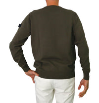 Thumbnail for PEUTEREY maglione uomo girocollo EXMOOR 05 PEU492099011919 690 VERDE inverno 2023