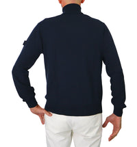 Thumbnail for PEUTEREY maglione uomo collo alto GORRAN 06 PEU492199011919 215 BLU inverno 2023
