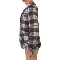 Thumbnail for DISTRETTO 12 giacca uomo lana check JACKET KLAD GA1104 001 NATURALE inverno 2023